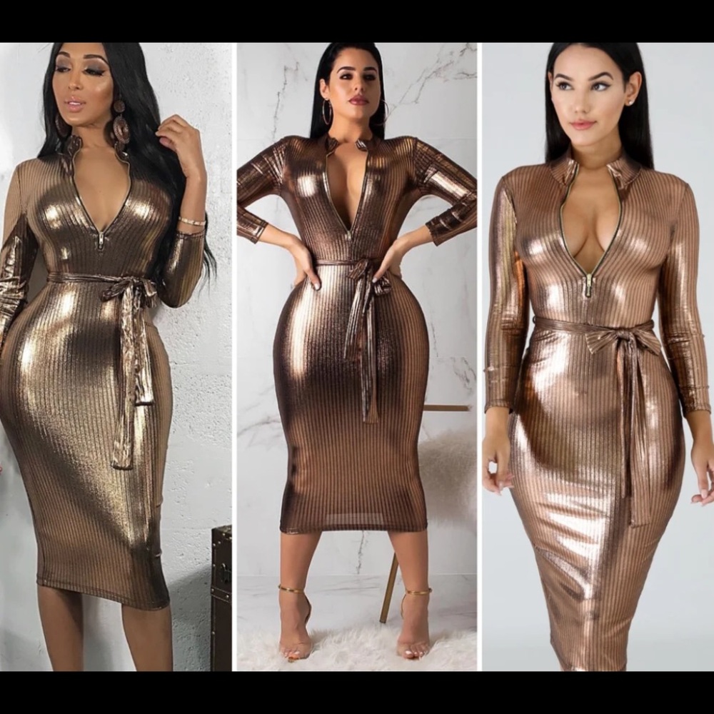 Gold/bronze pretty dress